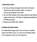 Gourde - Bouteille Filtrante d'Eau - 650 ml | Filtration Ultra-Fine 0,01 µm |