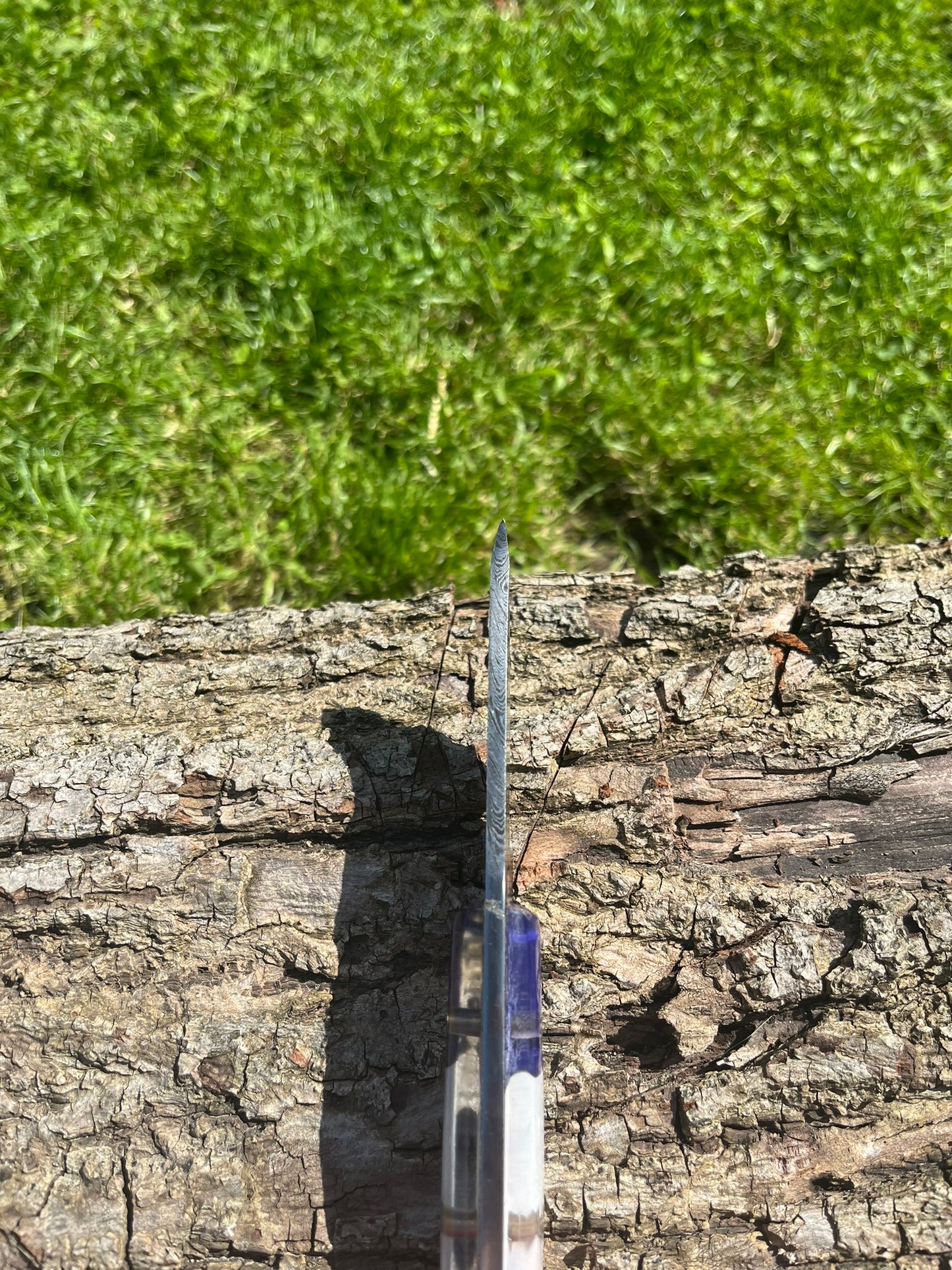 Couteau à dépecer damas forgé LLF 18cm édition patriote