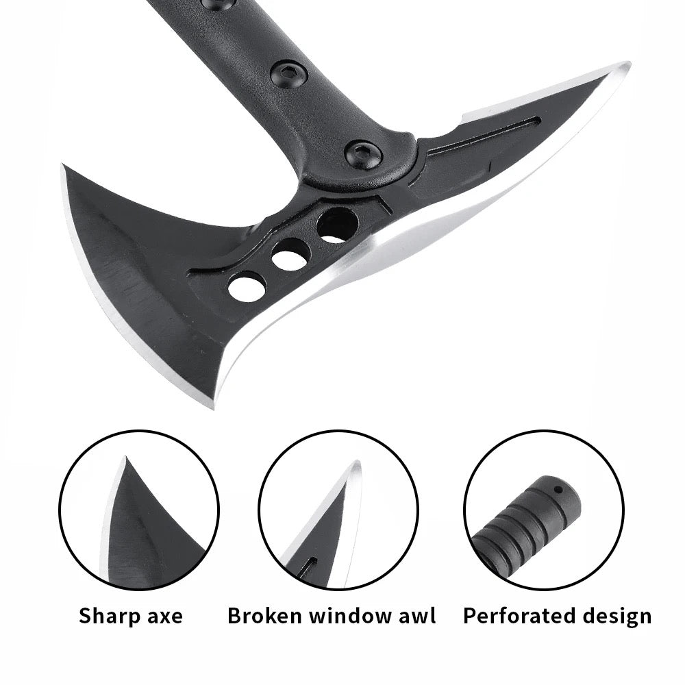 Hache de Survie avec Piolet – Moderne, Durable et Multifonctionnelle