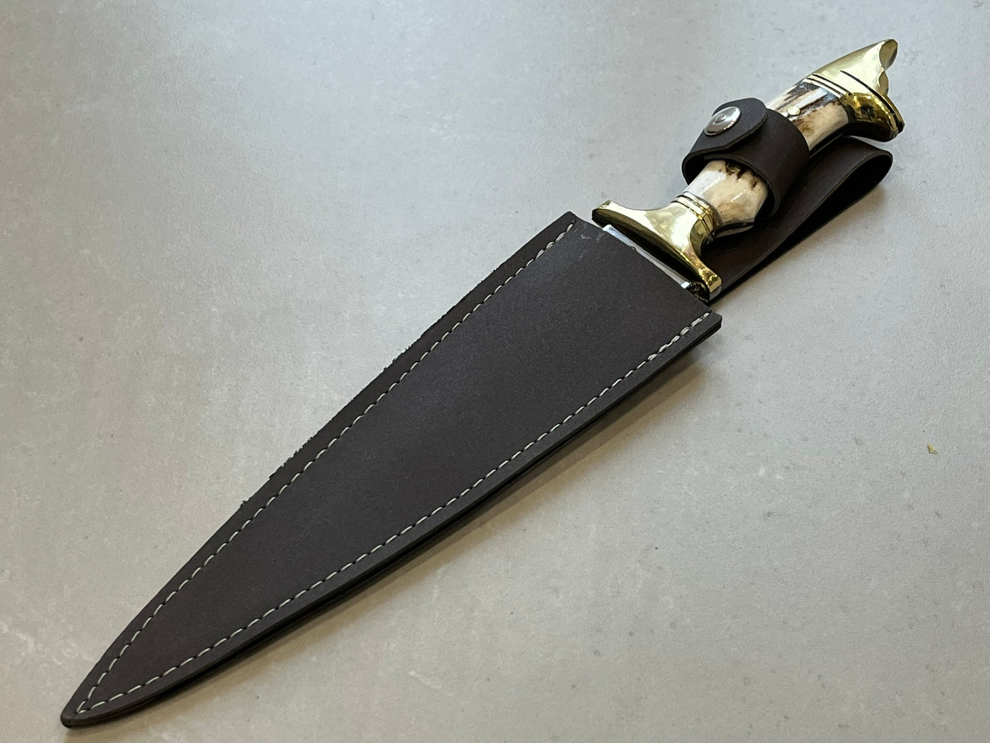 Dague 39cm forgé LLF manche cerf série chasse