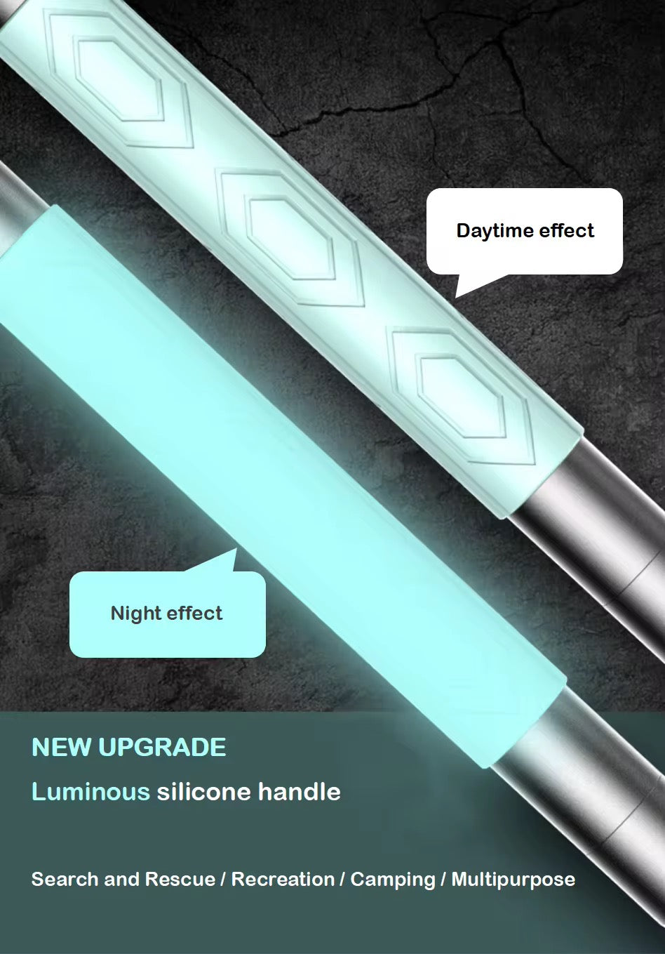 Bâton de Randonnée & Survie 105 cm - Polyvalent et Innovant