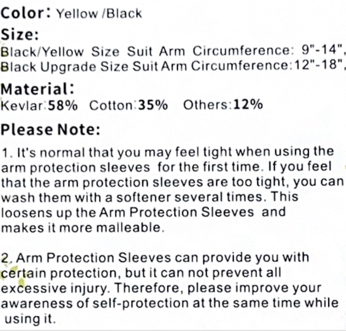 Paire de manchettes pare lame niveau 5