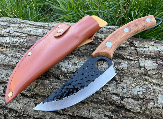 COUTEAU DE DECOUPE NORDIQUE 27CM LAME EFFET BRUT