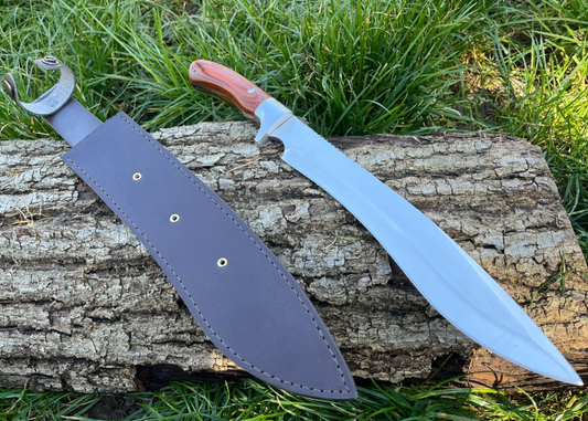Machette courte 42.5cm très robuste étui cuir