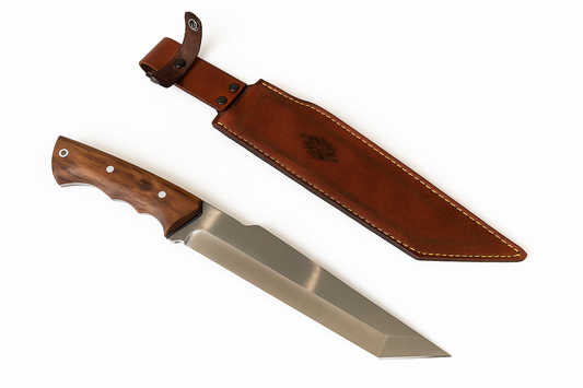 Couteau Tanto 35cm LFF acier X46Cr13 poli effet miroir