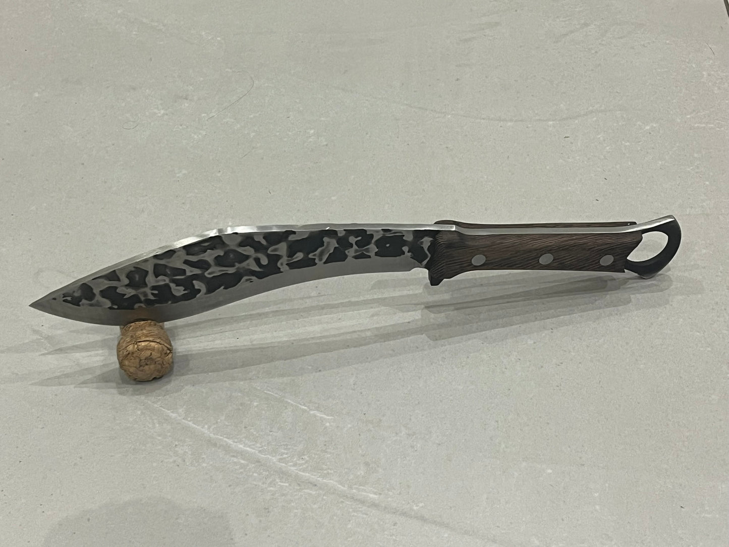 Robuste kukri 35cm aspect brut