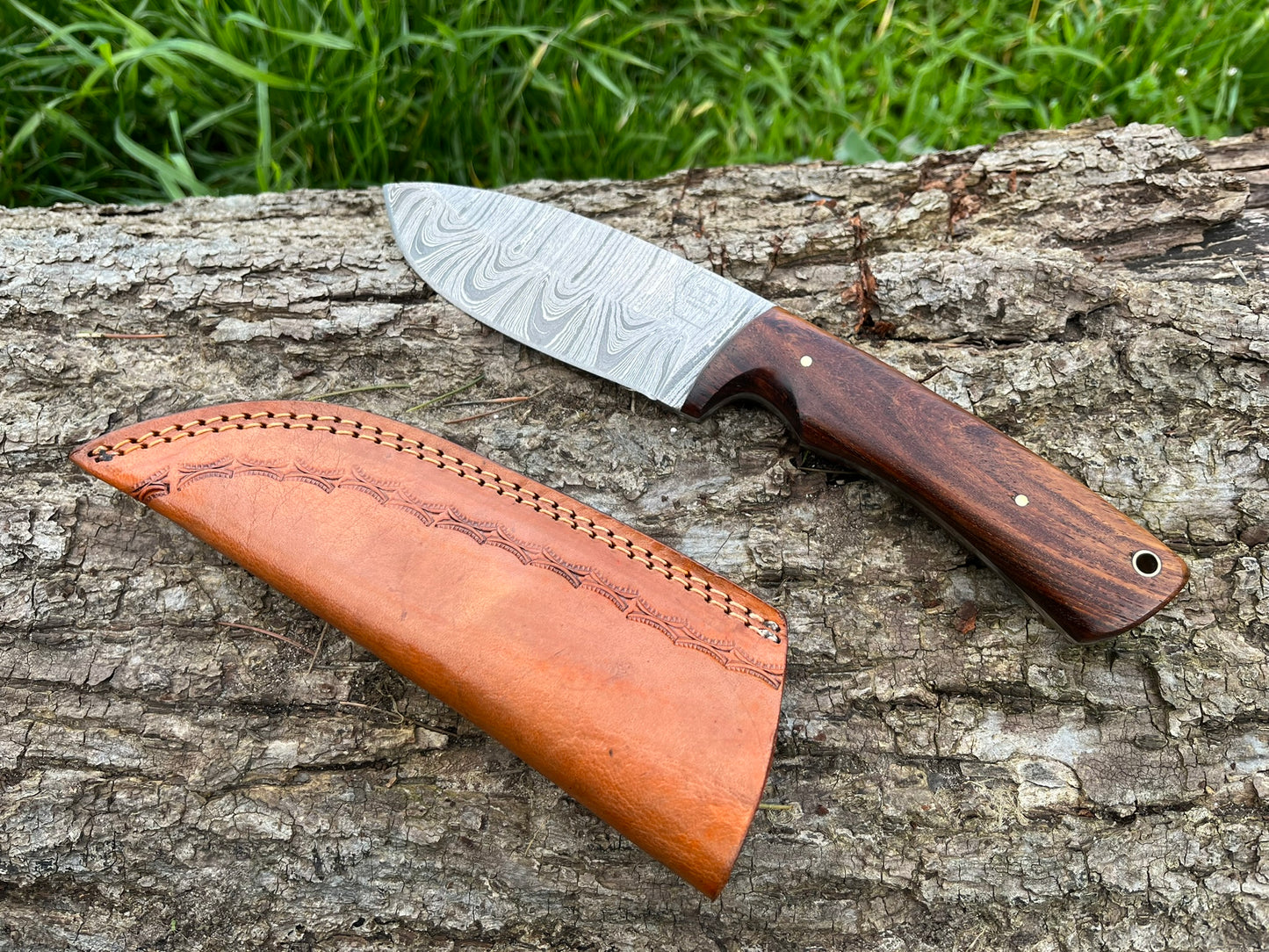 Couteau Bushcraft LLF 24,5cm damas