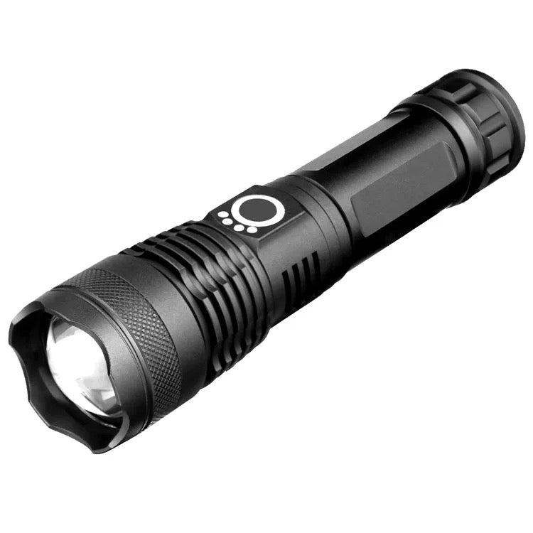 Lampe Torche Tactique LED XHP70.2 - 20000 Lumens 5 Modes Éclairage Batterie Étanche IP67 Zoom