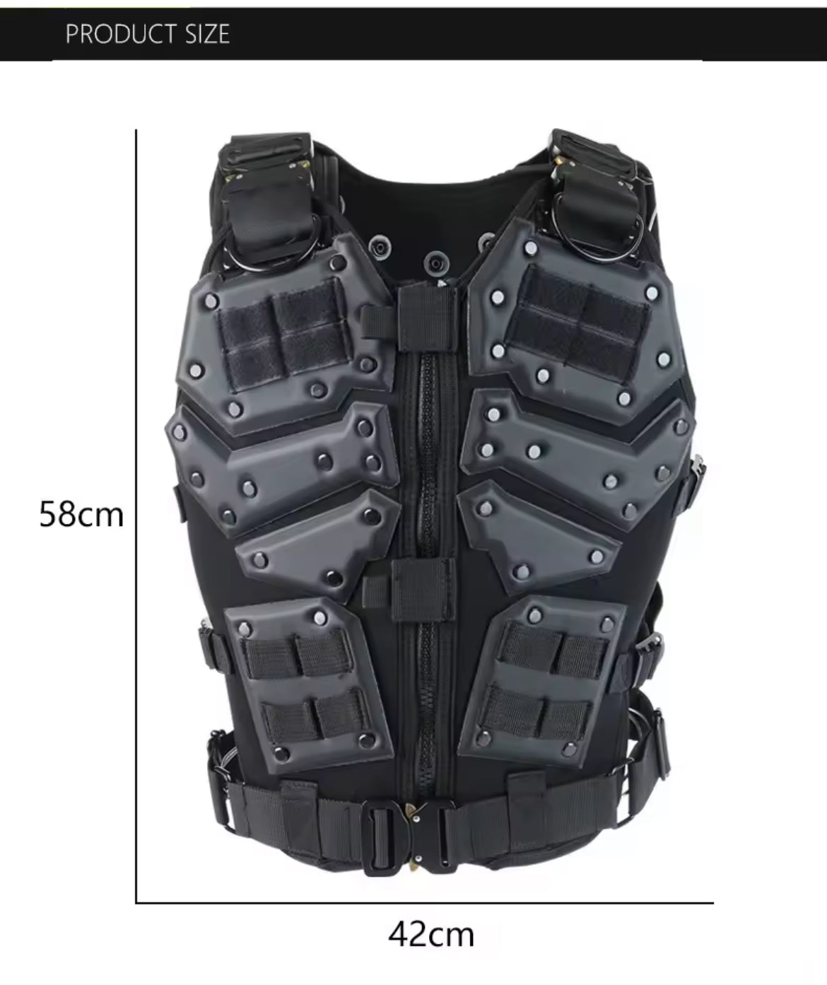 GILET TACTIQUE DE COMBAT EVA HAUTE RÉSISTANCE