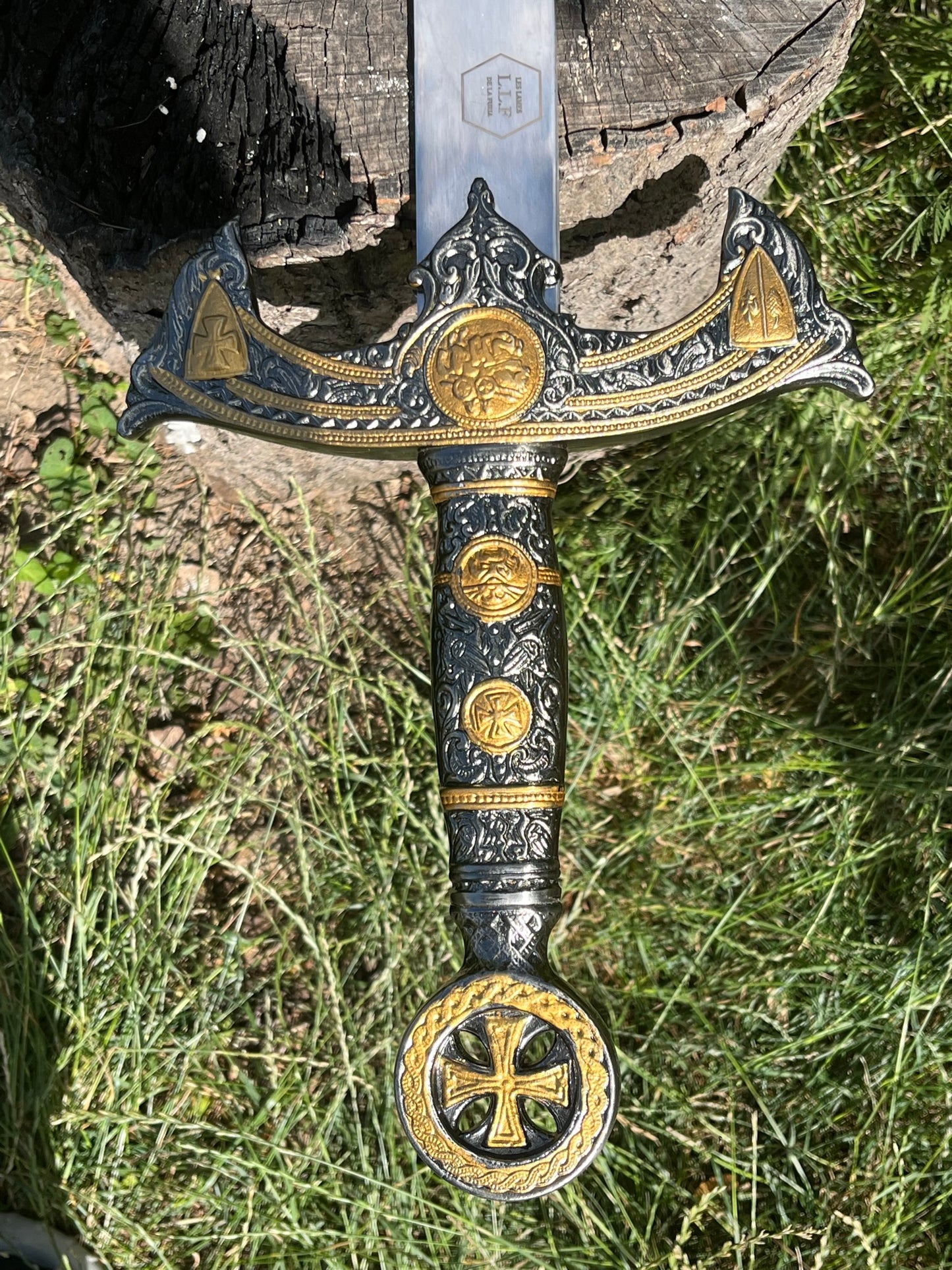 Épée templier 108cm DEUS VULT LLF