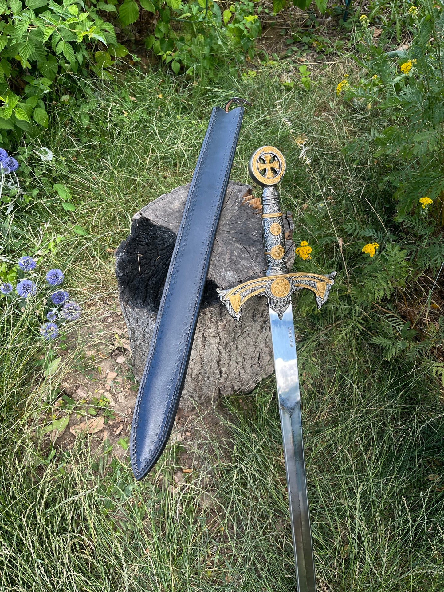 Épée templier 108cm DEUS VULT LLF