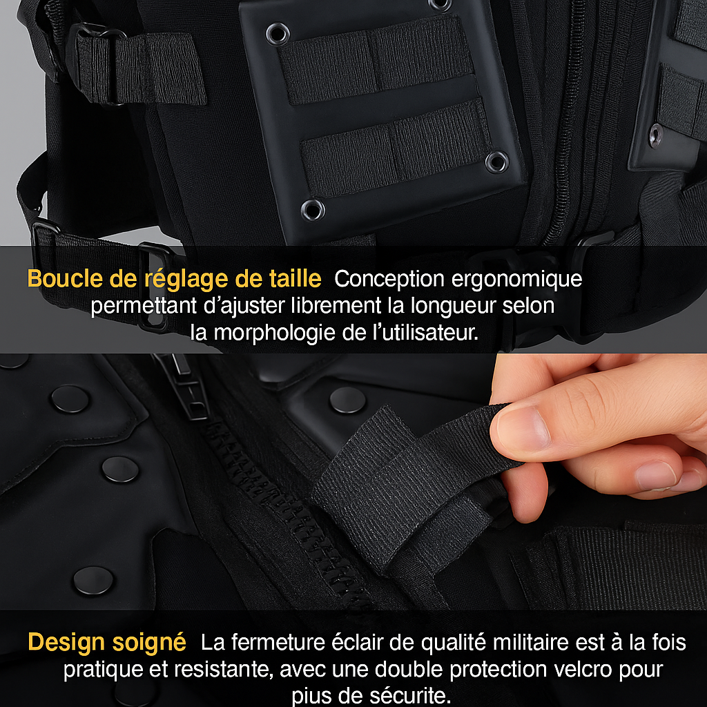 GILET TACTIQUE DE COMBAT EVA HAUTE RÉSISTANCE