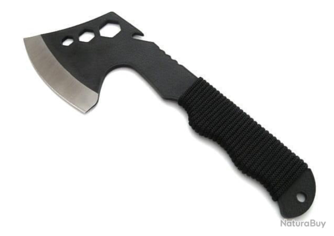 HACHE DE SURVIE AVEC PARACORDE