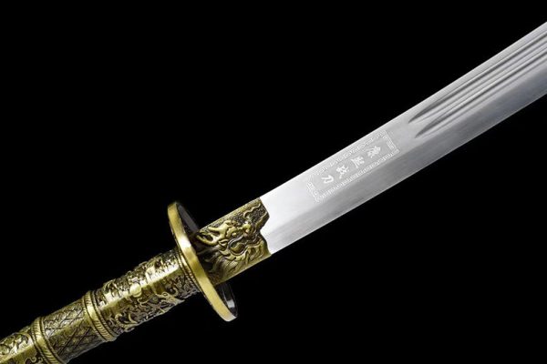 Katana acier manganèse lourd 108 cm – manche long 40 cm tranchant