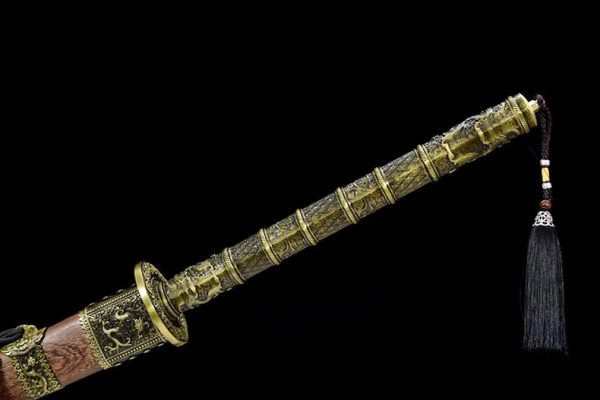 Katana acier manganèse lourd 108 cm – manche long 40 cm tranchant