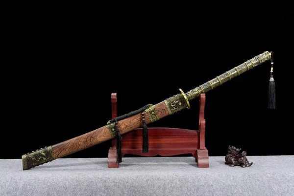 Katana acier manganèse lourd 108 cm – manche long 40 cm tranchant