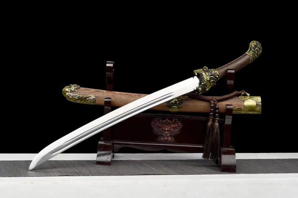 Sabre asiatique acier manganèse forgé main 79 cm – tranchant