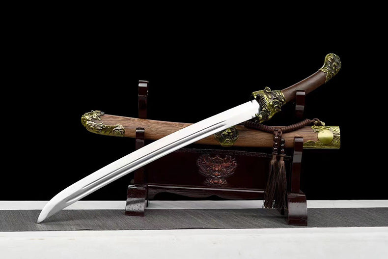 Sabre asiatique acier manganèse forgé main 79 cm – tranchant