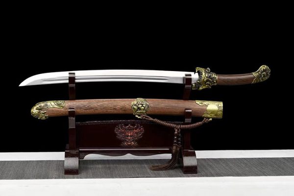 Sabre asiatique acier manganèse forgé main 79 cm – tranchant