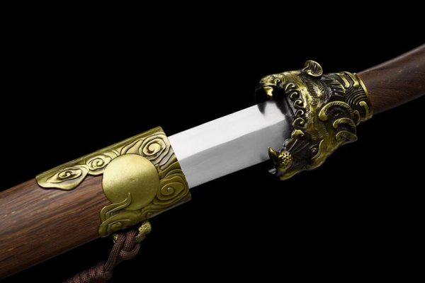 Sabre asiatique acier manganèse forgé main 79 cm – tranchant