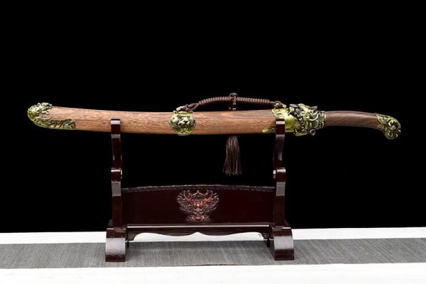 Sabre asiatique acier manganèse forgé main 79 cm – tranchant