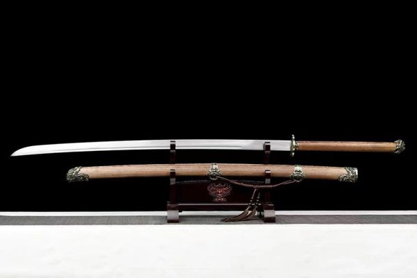 Katana long acier manganèse 148 cm – prêt à affûter