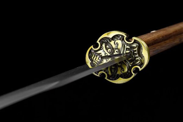 Katana long acier manganèse 148 cm – prêt à affûter