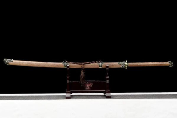 Katana long acier manganèse 148 cm – prêt à affûter