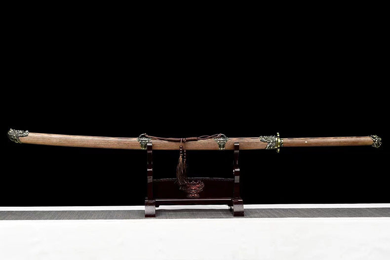 Katana long acier manganèse 148 cm – prêt à affûter