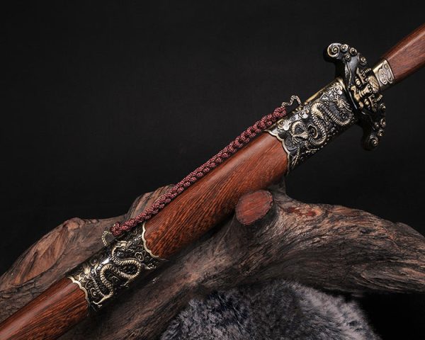 Épée droite asiatique acier carbone 103 cm – lame tranchante