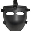 masque de protection NIJ IIIA compatible casque noir protection faciale balistique ajustable