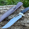 couteau droit M390 full tang bois noir laiton 25 cm vue principale