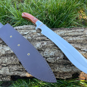machette acier inoxydable 440 fourreau cuir 42,5 cm vue principale