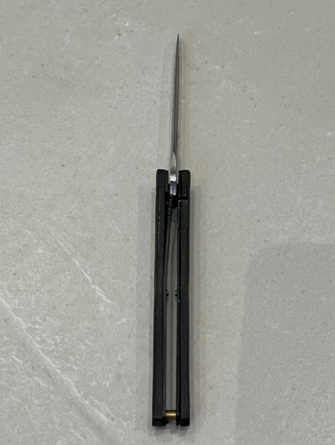 Stiletto M390 manche bois noir - Ouverture assistée