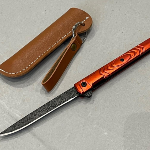 Stiletto M390 rouge - Ouverture assistée