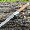 Couteau à Ouverture Assistée acier M390 Type Stiletto bois de rose- Lame Tanto