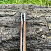 Couteau à Ouverture Assistée acier M390 Type Stiletto bois de rose- Lame Tanto