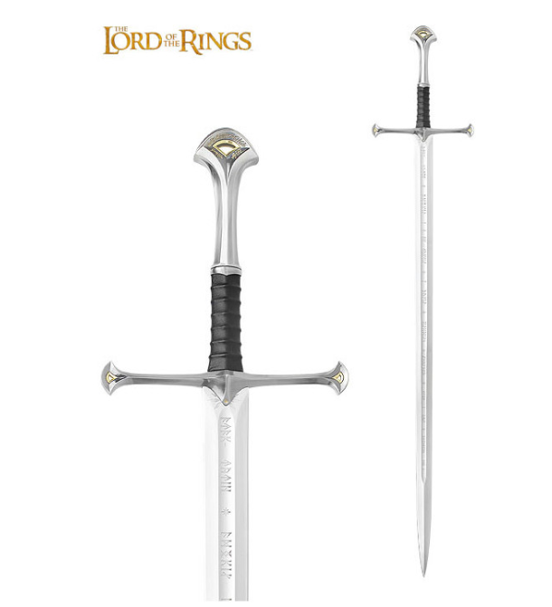 Épée Anduril officielle Seigneur des Anneaux réplique complète