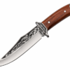 Couteau Russe manche bois de rose lame sculptée