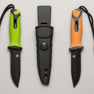 Couteau de pêche et outdoor – haute visibilité (vert ou orange)