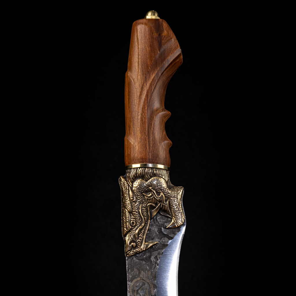 Couteau Viking Jörmungandr fait à la main
