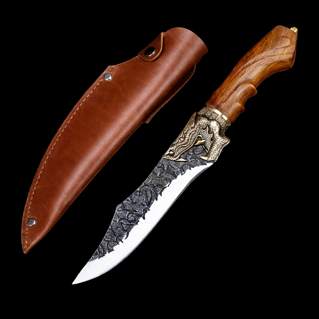 Couteau Viking Jörmungandr fait à la main
