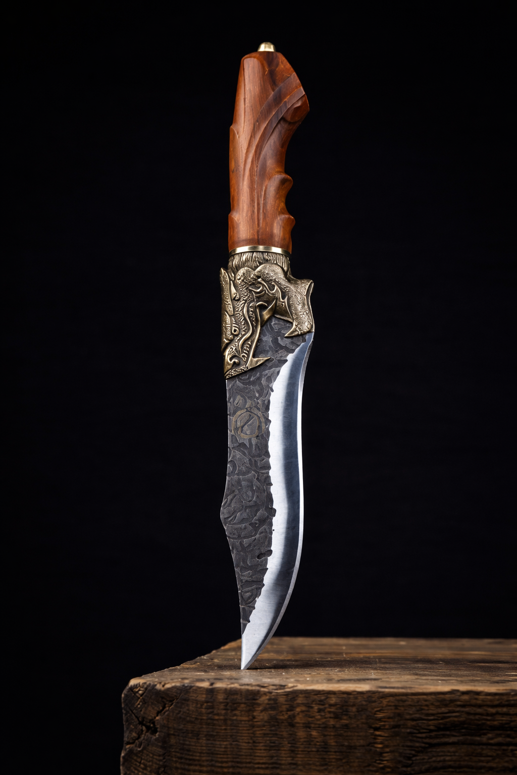 Couteau Viking Jörmungandr fait à la main