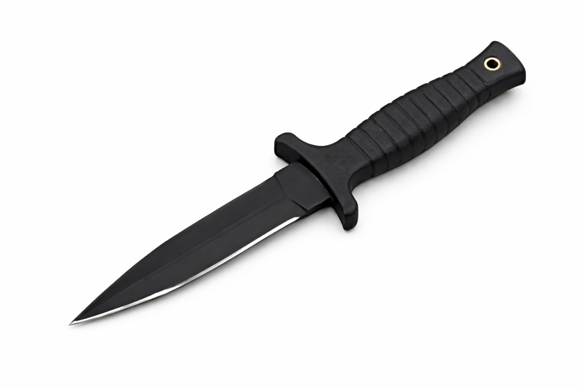 Dague de botte double fil 23cm - étui clips