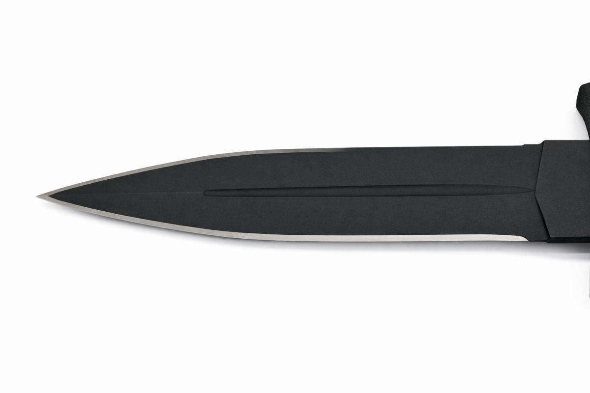 Dague de botte double fil 23cm - étui clips