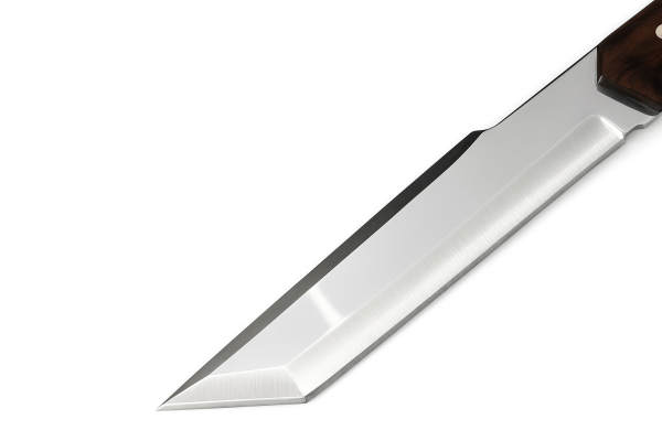Couteau Tanto 35cm LFF acier X46Cr13 poli effet miroir