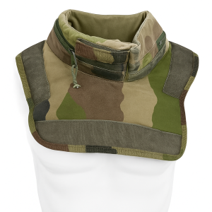 tour de cou de protection Kevlar NIJ 3A vert olive vue principale