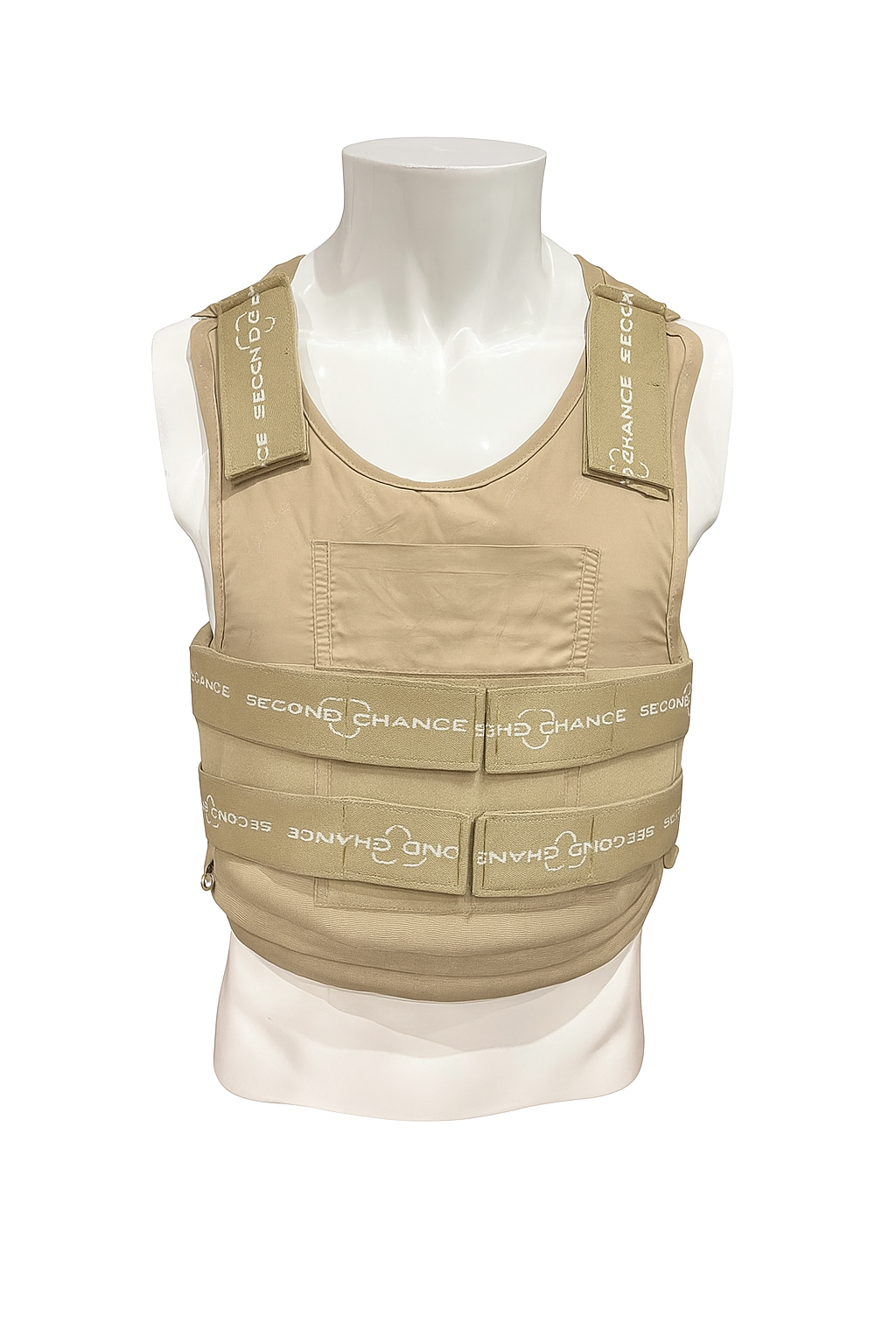 ChatGPTImage7nov.2025_16_57_28 gilet de protection Second Chance Kevlar SK1 équivalent NIJ II beige vue principale