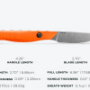Couteau Bushcraft Compact CPM-S30V – Manche Orange Santoprene
