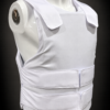 Gilet pare-balles blanc port invisible NIJ IIIA vue trois-quarts
